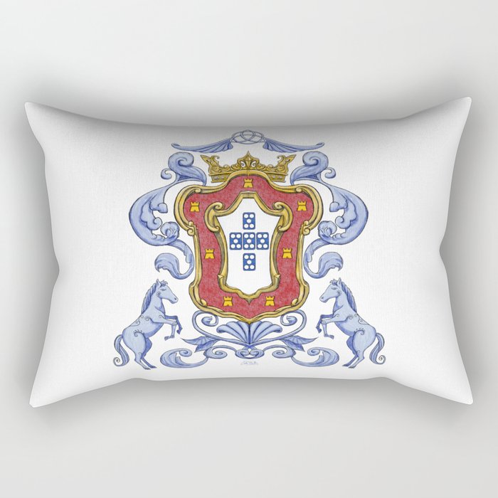 Portuguese Crest Rectangular Pillow