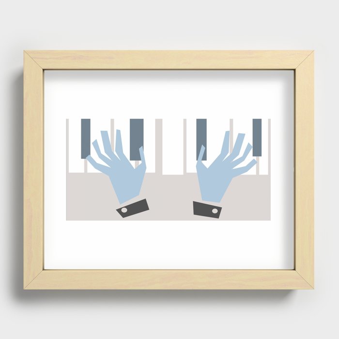 piano Recessed Framed Print