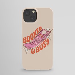 BOOKED AND BUSY (IN CREAM) iPhone Case