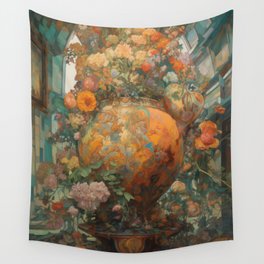 Grand Bouquet of Fowers  Wall Tapestry