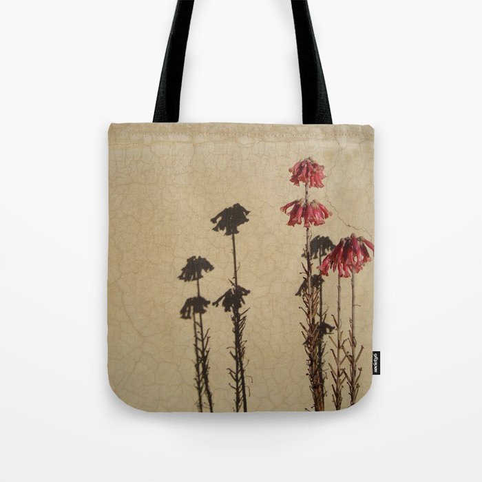 Shadows and flowers Tote Bag