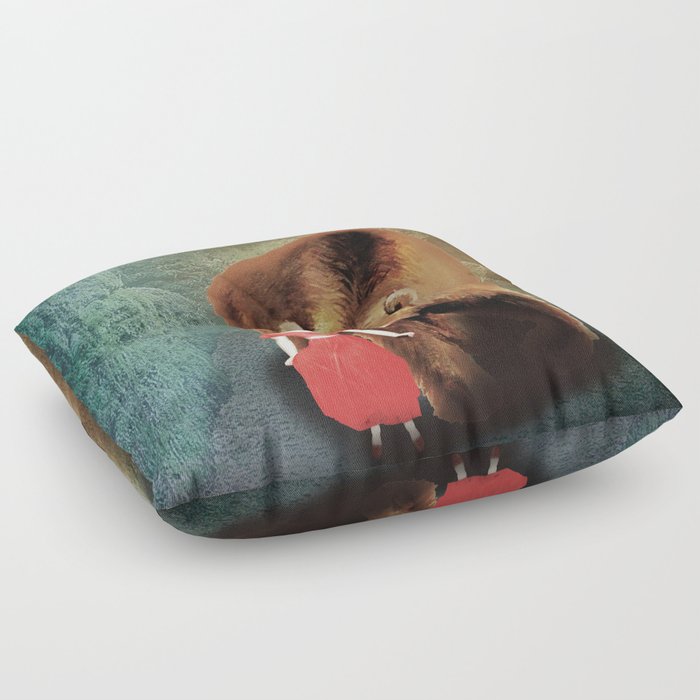 The girl and the beast Floor Pillow