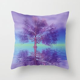 fancy tree and strange light -3- Throw Pillow