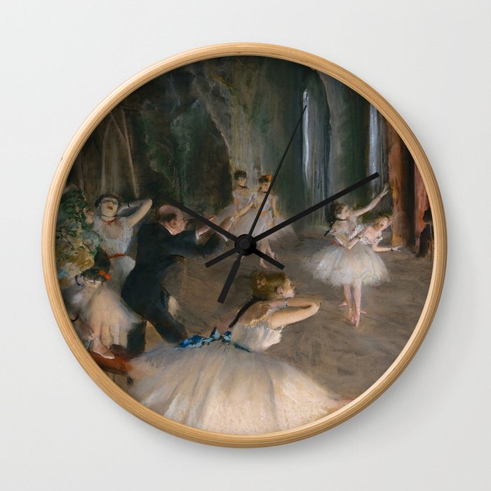 Edgar Degas "The Rehearsal Onstage" Wall Clock