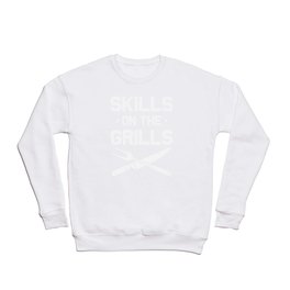 BBQ Smoker Skills On The Grills Crewneck Sweatshirt | Competition, Bbqchef, Bbq, Graphicdesign, Grill, Barbecue, Cookoff, Restaurant, Barbeque 