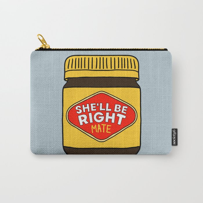 She'll be Right Mate - Blue Carry-All Pouch