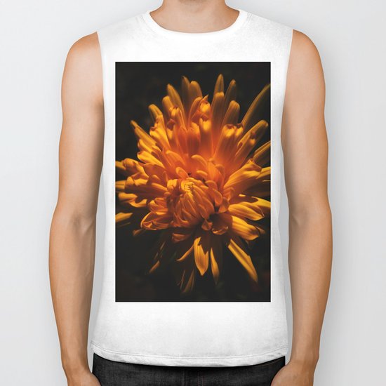 Autumn Flower Biker Tank