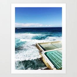 Bondi Beach Icebergs, Sydney Art Print