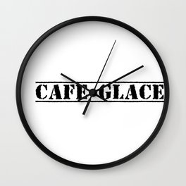 CAFE GLACE  Wall Clock