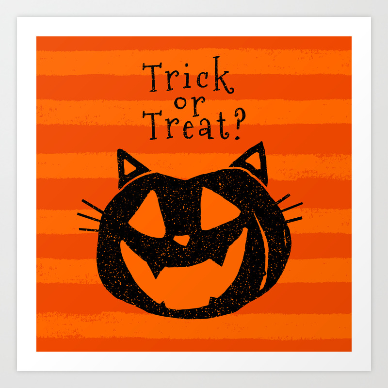 Halloween Cat Trick or treat agrohort.ipb.ac.id