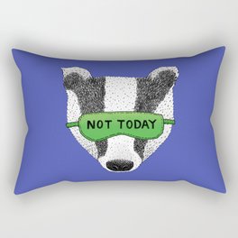 Not Today Badger Rectangular Pillow