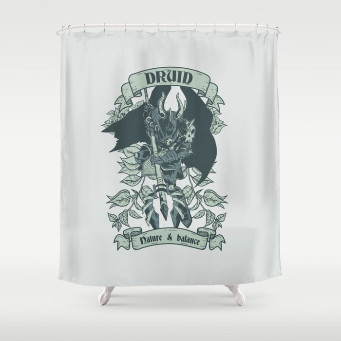 Druid Warrior Shower Curtain