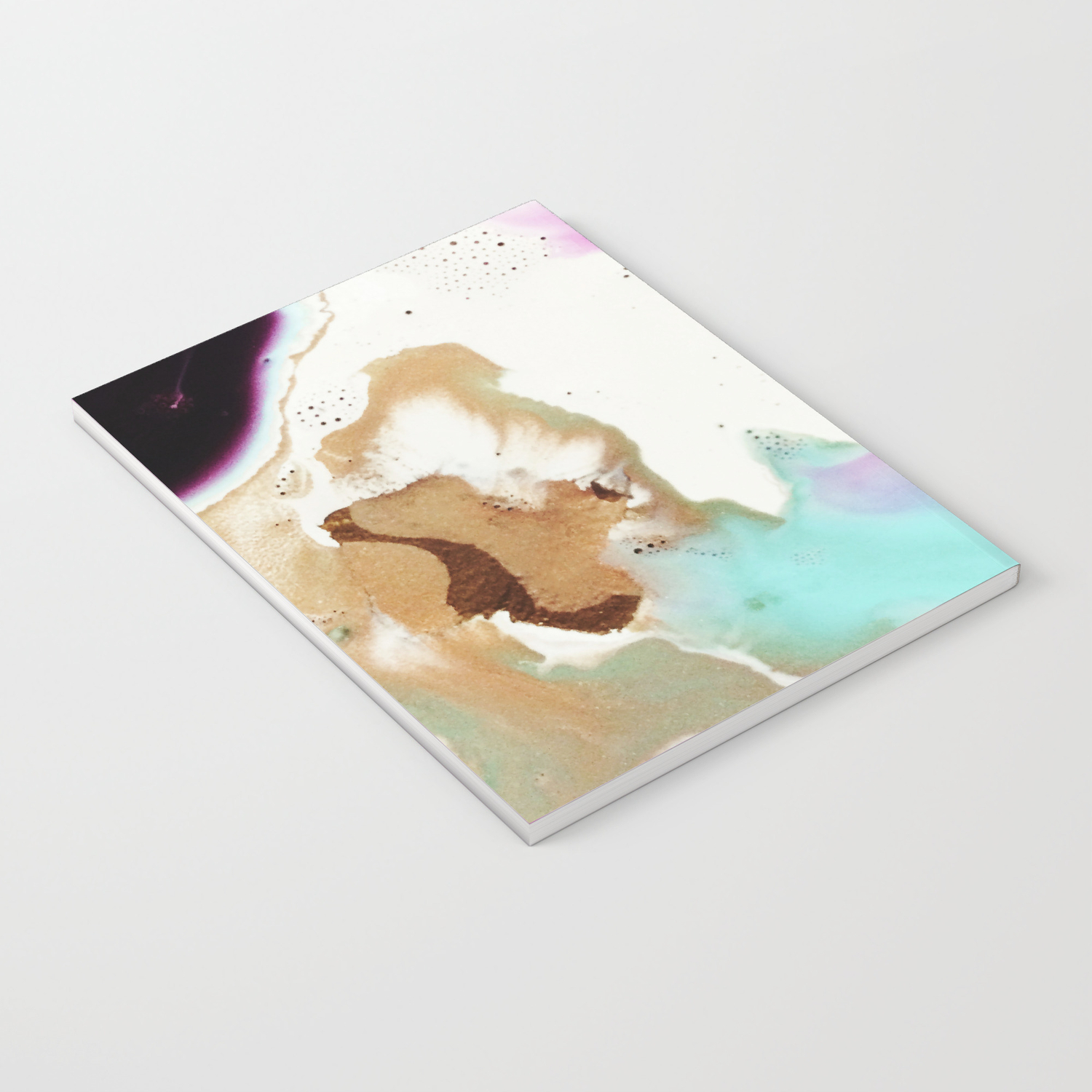 Happiness Ever Abstract Watercolor Painting Notebook By Mari Orr
