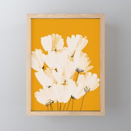 Flowers In Tangerine Framed Mini Art Print
