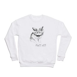 Fluff Off Angry Cat Crewneck Sweatshirt