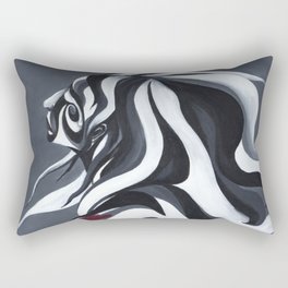 Grey Girl Rectangular Pillow