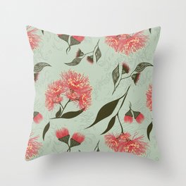 Australian Blossom Throw Pillow