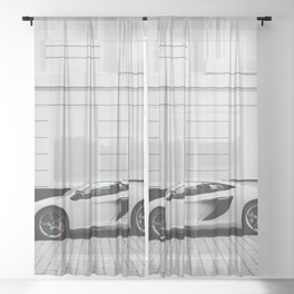 Car Lover  Sheer Curtain