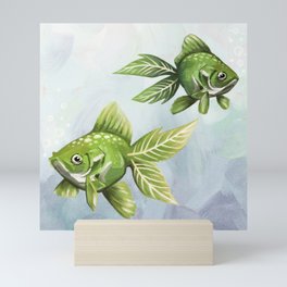 Leafy Fish Mini Art Print