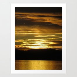 Golden Tahoe Sunset Art Print