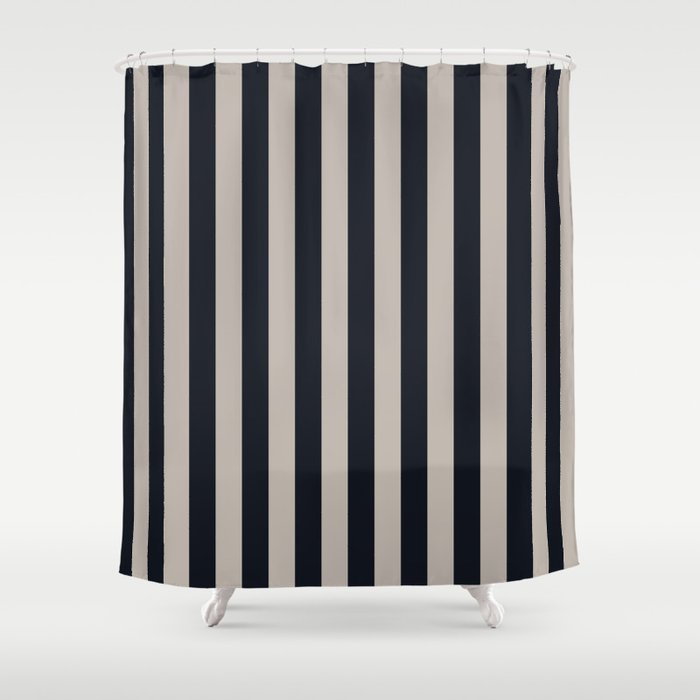 Vertical Stripes Black Warm Gray Shower Curtain By Vertical Stripes Black Warm Gray Shower Curtain By Juliesthingummies Society6