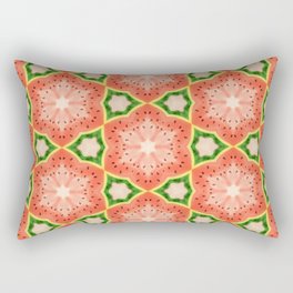 Geometric watermelon kaleidoscope Rectangular Pillow