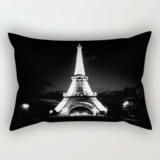 Paris Black & White Rectangular Pillow