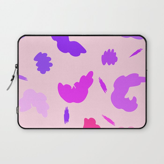 Purple wet paper swirls  Laptop Sleeve