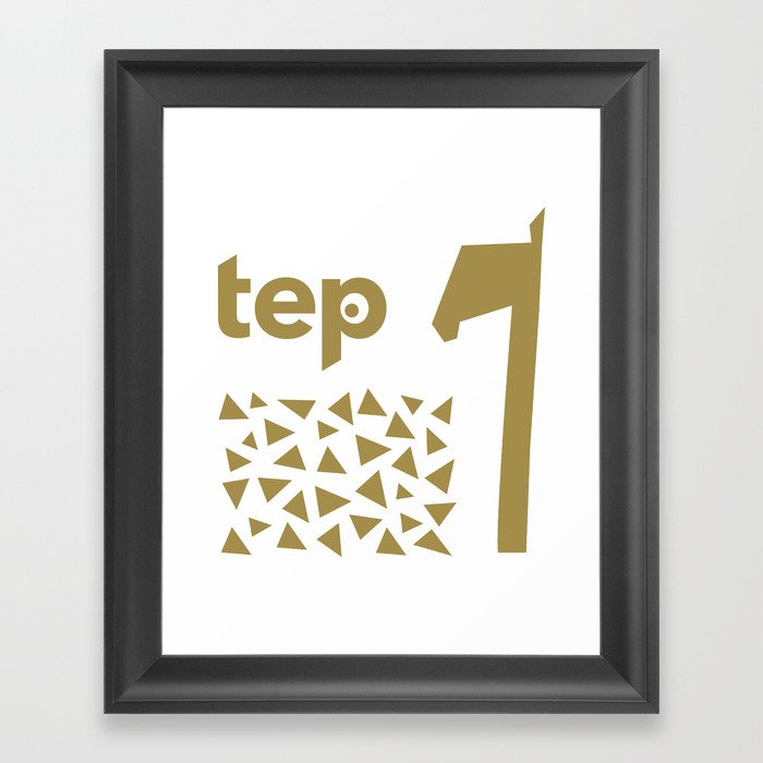 Tep Triangles Framed Art Print