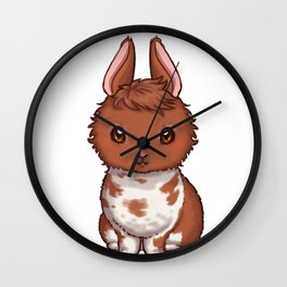 Ginger Bunny Wall Clock | Chibibunny, Kawaiianimal, Digital, Kawaiirabbit, Kawaiibunny, Painting, Chibirabbit, Kawaiianimals, Bunny, Chibianimals 