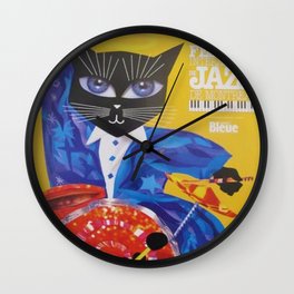 1994 Montreal Jazz Festival Cool Cat Poster No. 3 Gig Advertisement Wall Clock