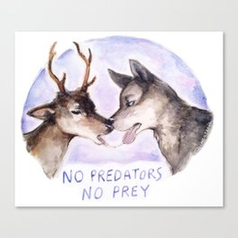 NO PREDATORS NO PREY Canvas Print