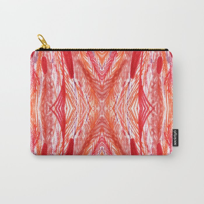 Vintage Rose Woven Abstract Carry-All Pouch