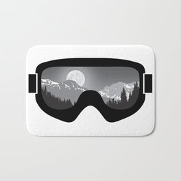 Moonrise Goggles - B+W - Black Frame | Goggle Designs | DopeyArt Bath Mat
