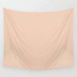 From The Crayon Box – Desert Sand Light Pastel Peach Solid Color Wall Tapestry
