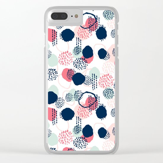 Orly - abstract painting minimal trendy girly gender neutral pattern decor Clear iPhone Case