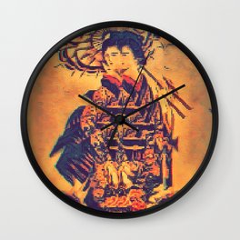 Distorted Tattoo Geisha Wall Clock