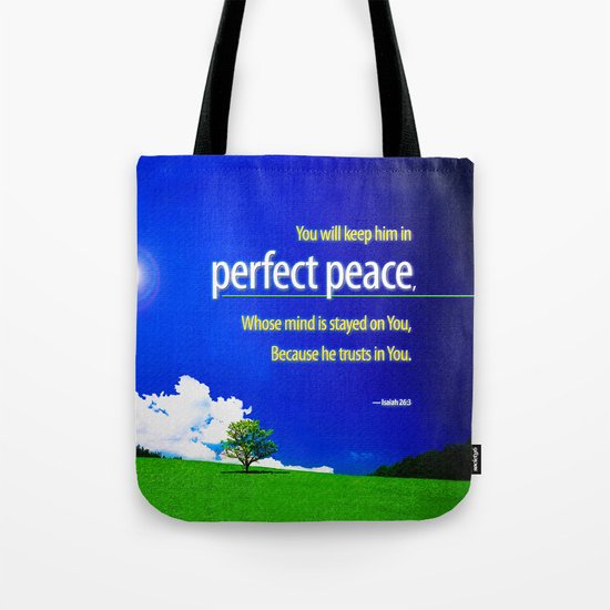 Perfect Peace Tote Bag