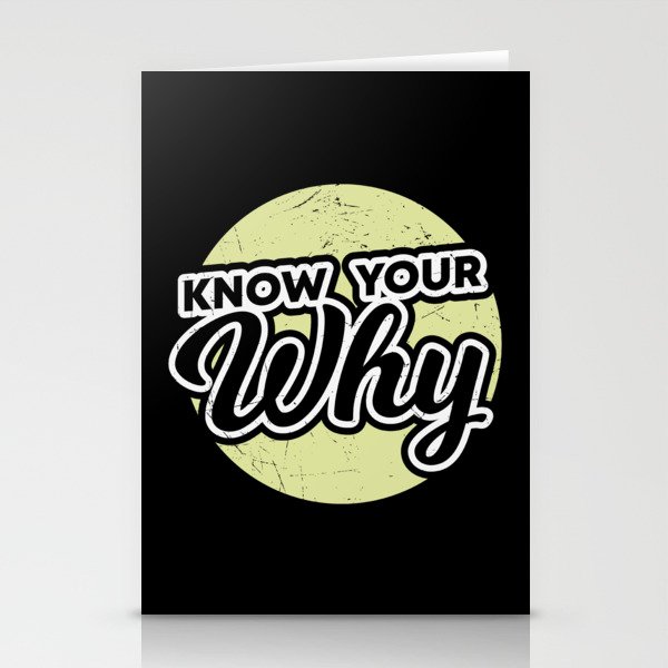 Know Your Why Stationery Cards