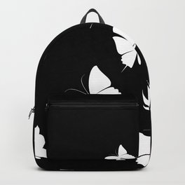 black and white design Backpack | Pattern, Boho, Graphicdesign, Butterflies, White, Simple, Black, Patterns, Decor, Butterfly 