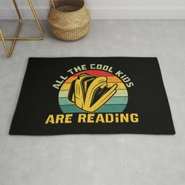 All The Cool Kids Are Reading Area & Throw Rug