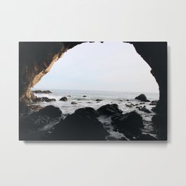 El Matador Cave Metal Print | Waves, Elmatadorbeach, Photo, Cave, Malibu, Elmatador, Color, Digital, Rocky, Beach 