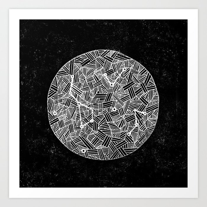 Black Constellation Art Print