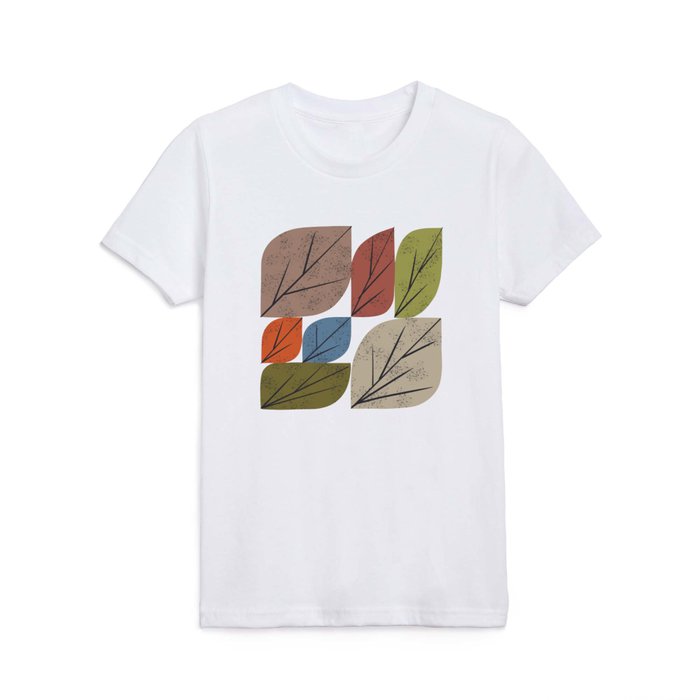 Leaf Grid Kids T Shirt