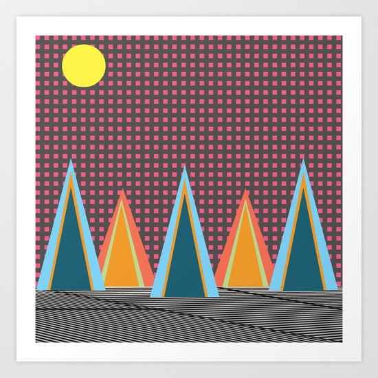 Neon Lights Art Print