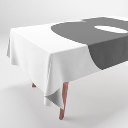 d (Grey & White Letter) Tablecloth