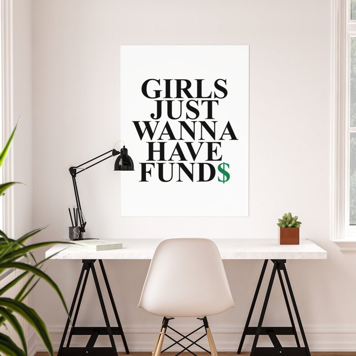 Girl Funds - Motivational Wall Art