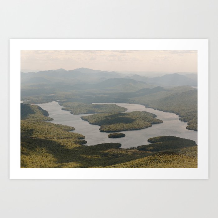Lake Placid Adirondacks Landscape Print Art Print