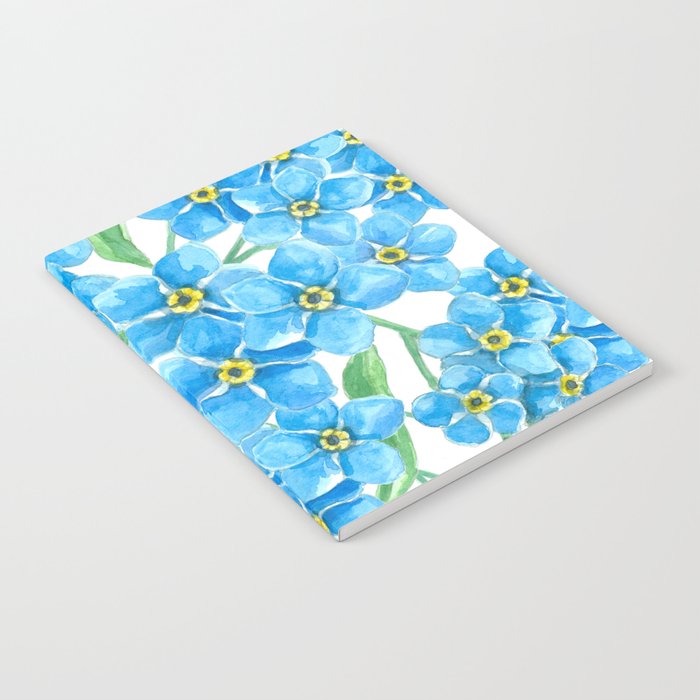 Forget me not seamless pattern   Notebook