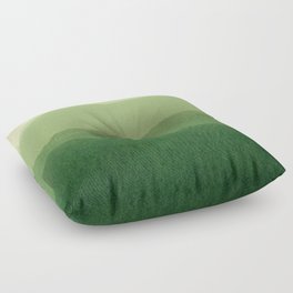 gradient landscape green Floor Pillow